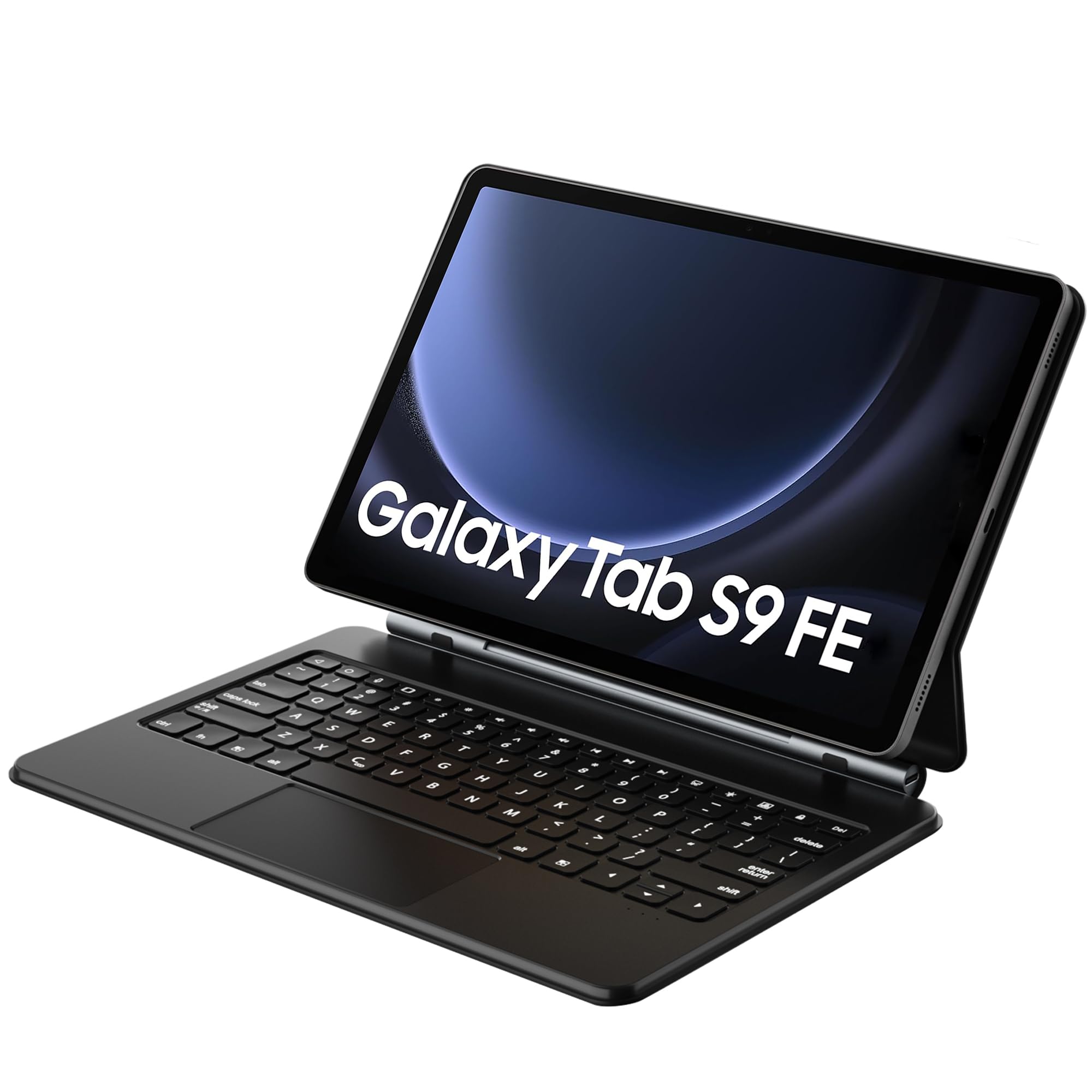 ProElite Magnetic Bluetooth TouchPad Keyboard case for Samsung Galaxy Tab S9 FE 10.9/S9/S8/S7 11 inch Tablet, Floating Cantilever Design with Built-in Colourful Backlit Keyboard, Black (B0D4Z92BV9) Amazon Price History, Amazon Price Tracker