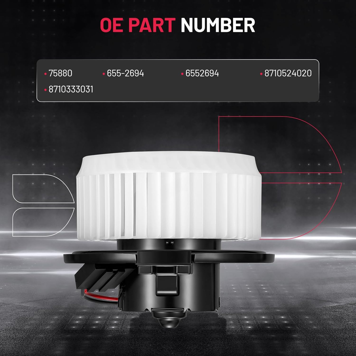 BDFHYK AC Heater Blower Motor Fan 75880 Compatible with Discovery ES300 ES330 LS400 LX470 RX330 RX400h SC300 SC400 4Runner Land Cruiser Celica,HVAC Blower Motor Assembly 655-2694 6552694 8710524020