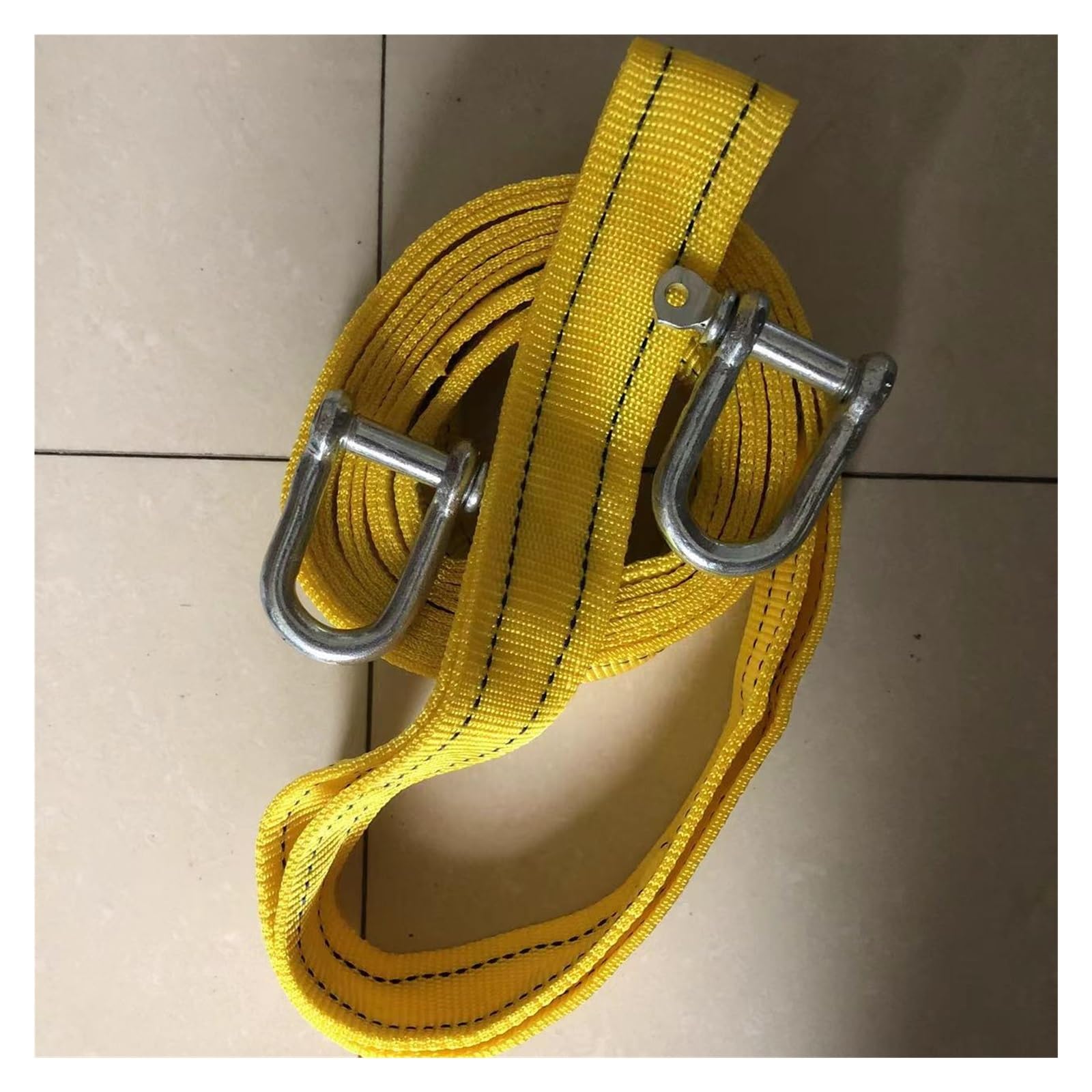 400CM Heavy Duty 5 Ton Samochód Kabel Holowniczy Holowanie Ciągnąć Linę Pasek Haki Van Road Recovery U-hook Eagle Claw Hak Przyczepy Wciągarka Solidna I Niezawodna(4M 5T Eage HOOK)