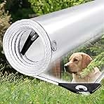 Clear Tarp 3x6ft Clear Tarps Heavy Duty Water Resistant,14Mil Thickened Transparent Tear Resistant PVC Vinyl Tarpaulin Enclosurewith Grommets and Reinforced Edges for Patio,Porch and Outdoor
