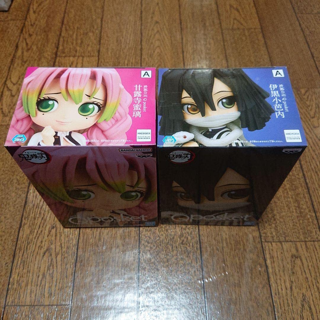 Amazon | 鬼滅Qposket 甘露寺蜜璃 伊黒小芭内 フィギュア | フィギュア