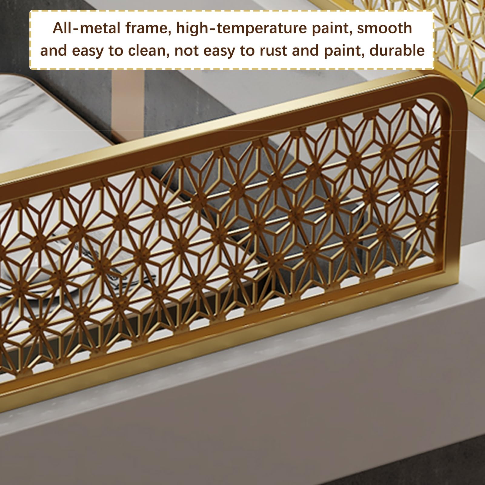 Divisores de comedor para encimera de restaurante, separadores de habitación de hierro para oficina, bar, hotel, divisor de mesa de panel de 11.8 x 23.6 pulgadas (30 x 60 cm)