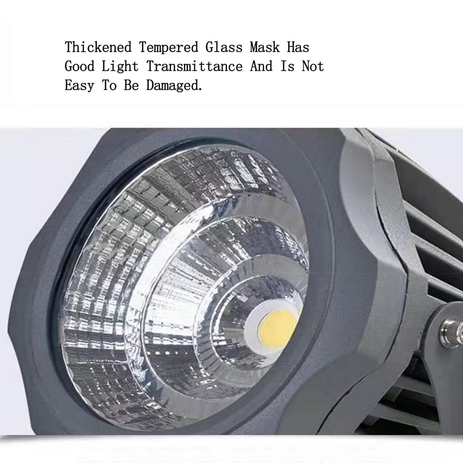 Focos LED - Reflectores LED De Largo Alcance, Luces COB Redondas Para Árboles De Exterior, Lámpara De Paisaje Con Ángulo Ajustable Y Resistente Al Agua IP65, Para Publicidad/paredes/edificios(White,30