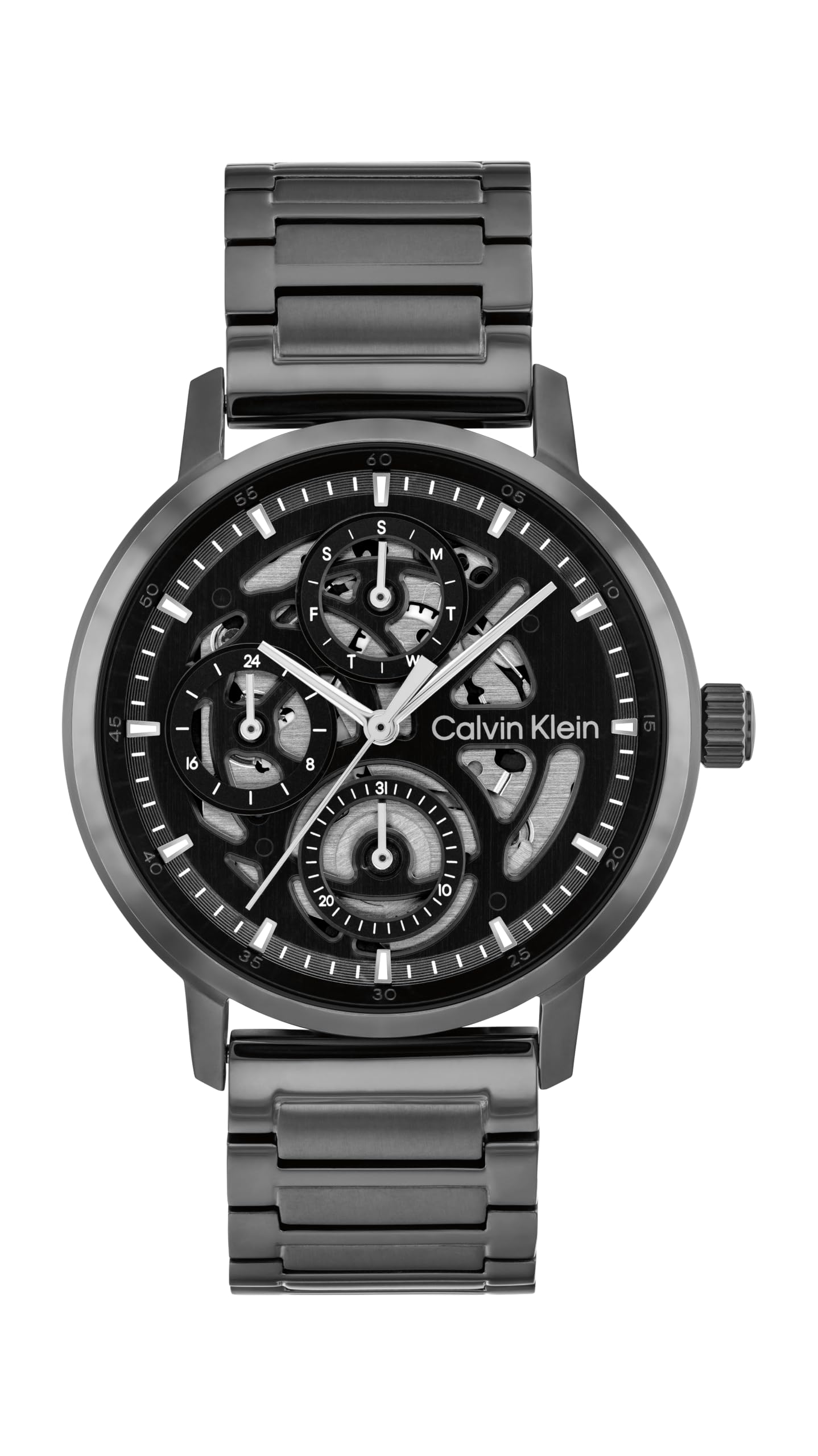 Calvin Klein Gauge Collection Analog Watch for Men with Stainless Steel Strap