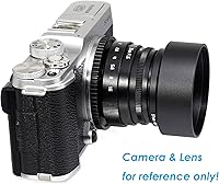 Vista 3 de Fotasy Parasol de metal de 39 mm para objetivo, parasol de 39 mm para objetivos Canon, Fuji, Leica, Leitz, Nikon, Olympus, Panasonic, Pentax, Sony