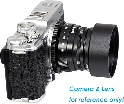 Miniatura 9 de Fotasy Parasol metálico de 2.638 in para lente Canon Fuji Leica Leitz Nikon Olympus Panasonic Pentax Sony, 2.638 in, parasol atornillado