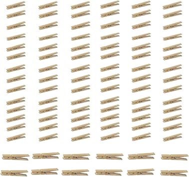 HOMZ Wood Clothes Pins, 96-Count