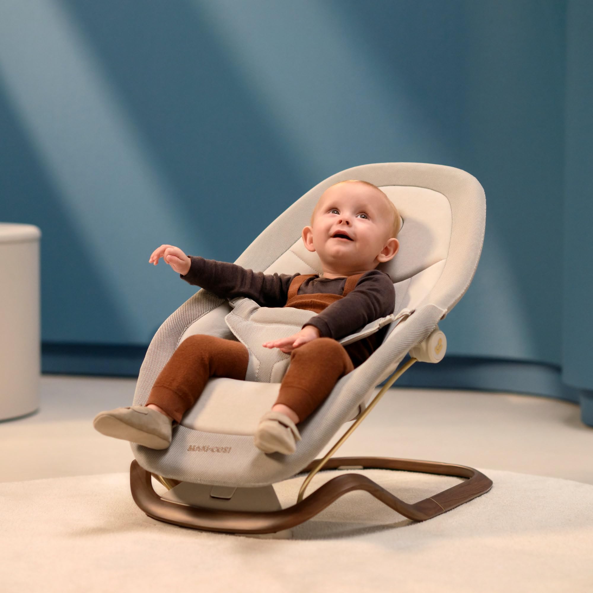 Maxi-Cosi Dove, Hamaca Bebé, 0-3 Años, 0-15 kg, Hamaca Bebé Ligera, Plegable, Portátil, Balanceo Natural,Tejidos Eco Care 100% Reciclados, Elegance Beige
