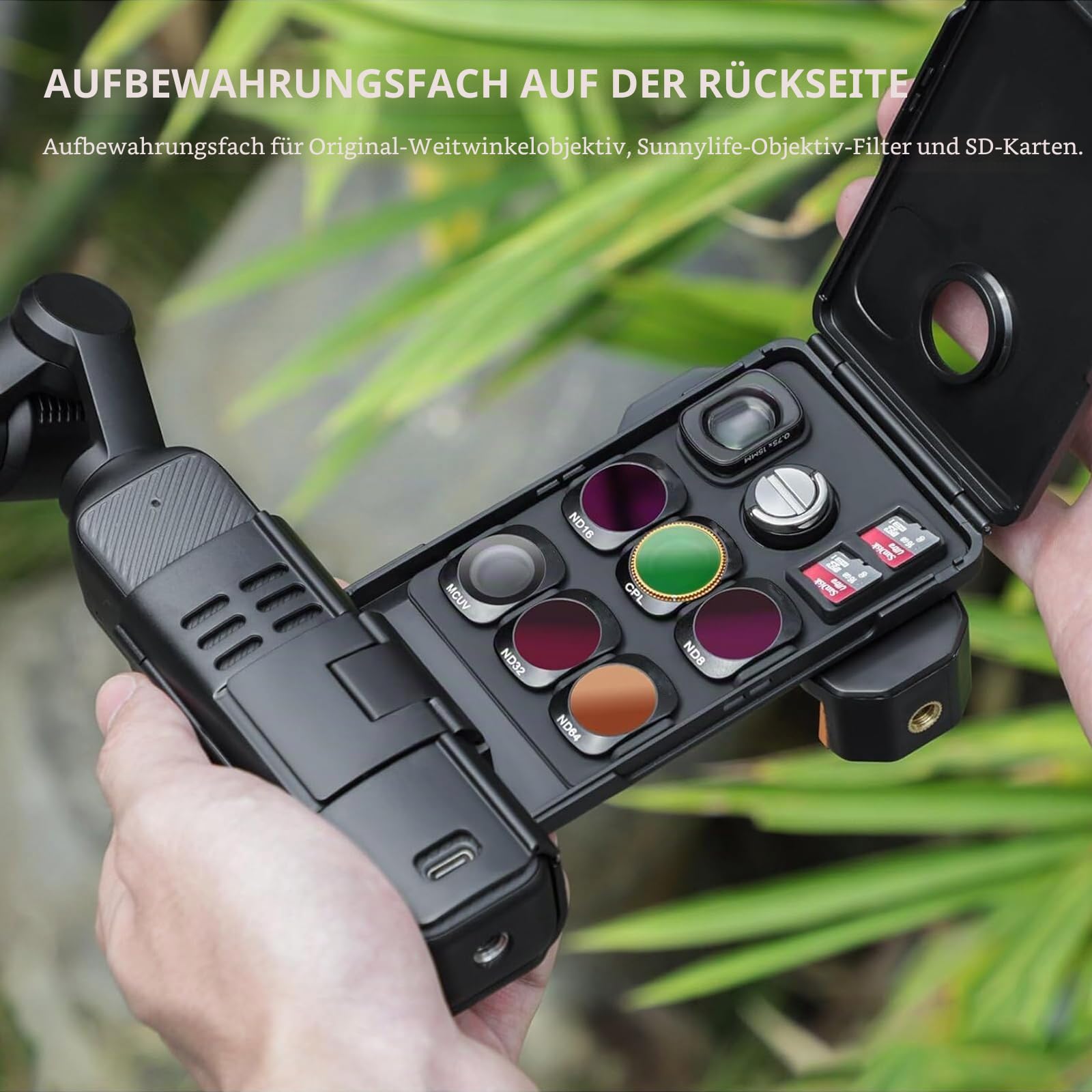 Handy-Halterung für DJI Osmo Pocket 3, Erweiterungszubehör, Smartphone-Handyhalterung mit Aufbewahrungstasche