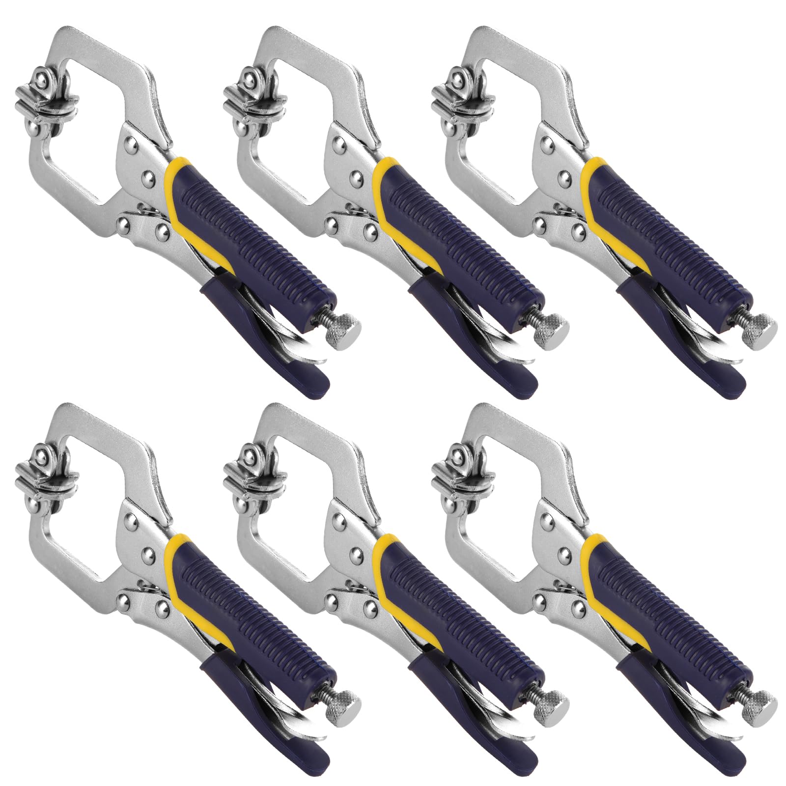 Pince de verrouillage en C lot de 6 pièces de 15,2 cm pour serrage précis en atelier