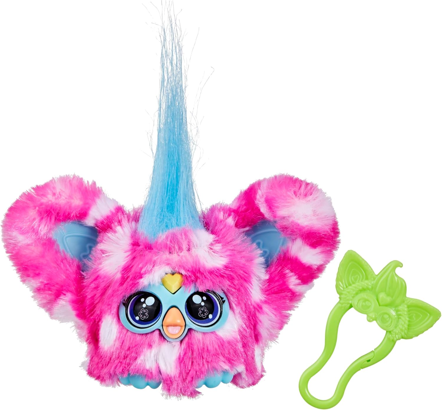 Furby Furblets Dah-Tee Mini Friend, 45+ Sounds, Country Music, Speaks Only Furbish, Electronic Plush Toys for Girls & Boys, Interactive Pets, Pink Polka Dot, 6+ Dah-tee (Country Music)