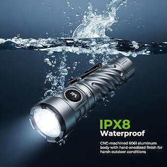 Wurkkos TS26 3470lm Rechargeable LED Flashlight, IPX8 Waterproof