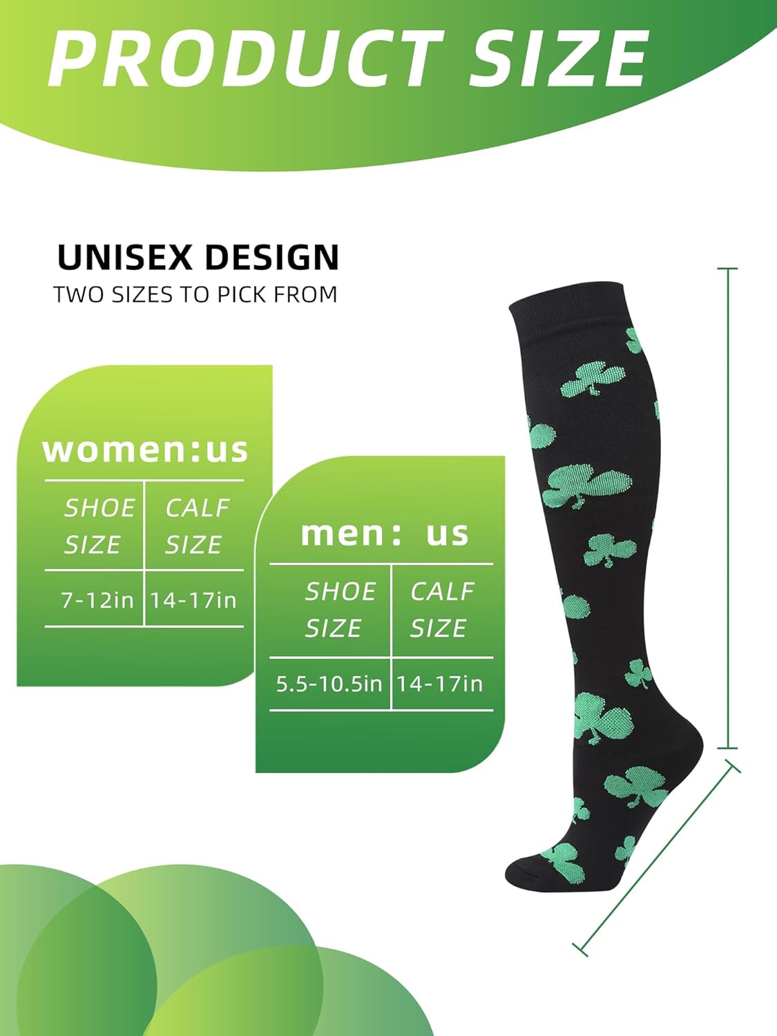 Compression Socks for Women - Knee High Graduated Compression Support Circulation Sockings for Flying Nurses Travel - Image 6