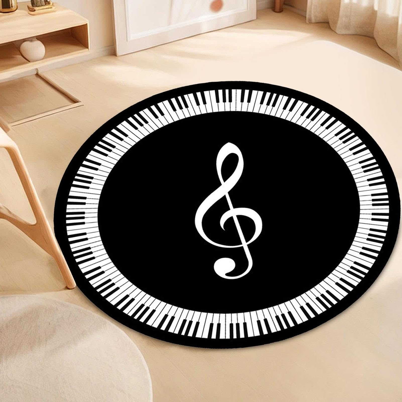 Drum-Set-Teppich, runde Drum-Matte Rundes bedrucktes Bassdrum-Pad | 140 cm/55,12 Zoll Musikinstrumente-Bodenmatte, rutschfestes Schlagzeugzubehör für Musikliebhaber oder Anfänger