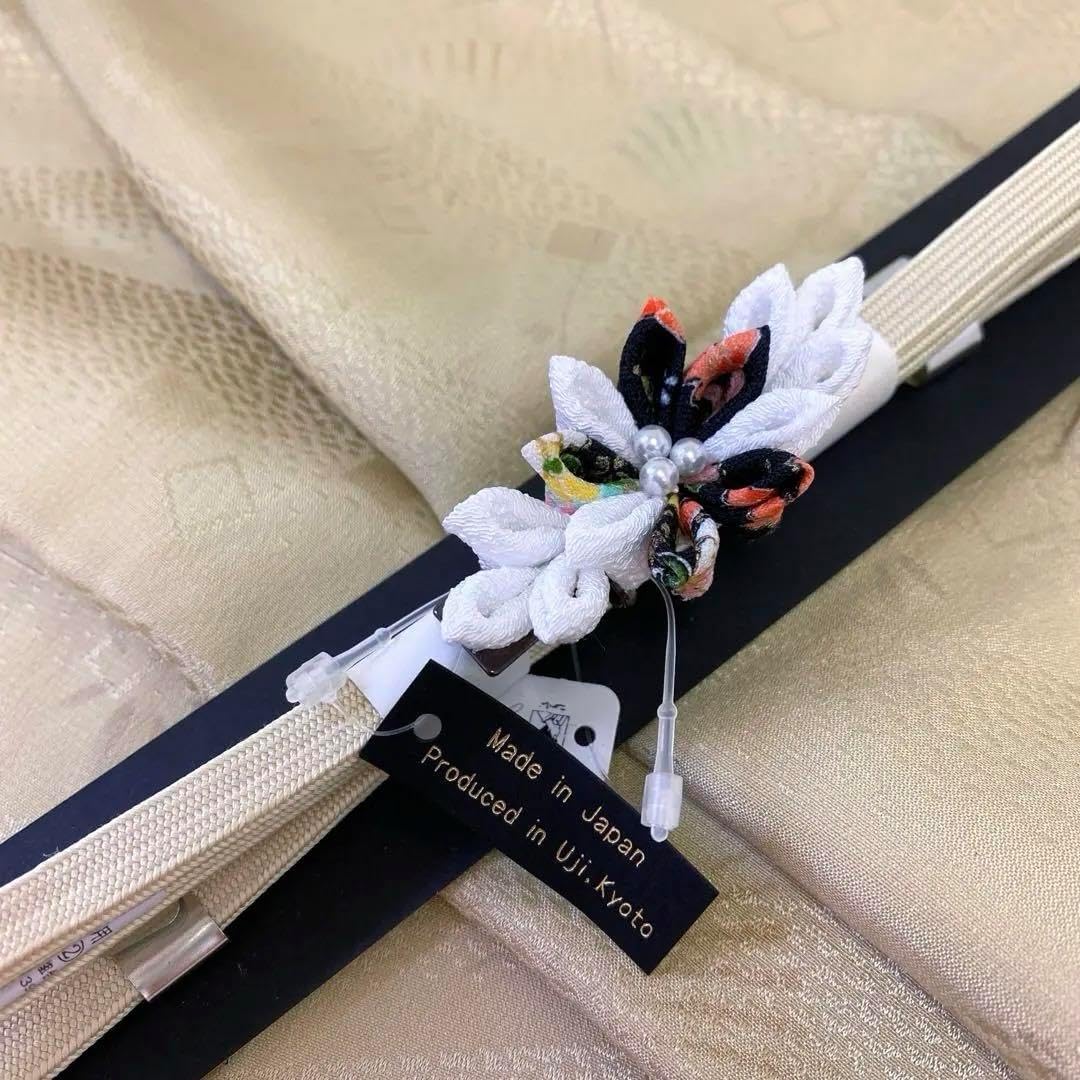 411ag20□七五三 七歳 セミアンティーク 女児 着物&開き帯&長襦袢 桐