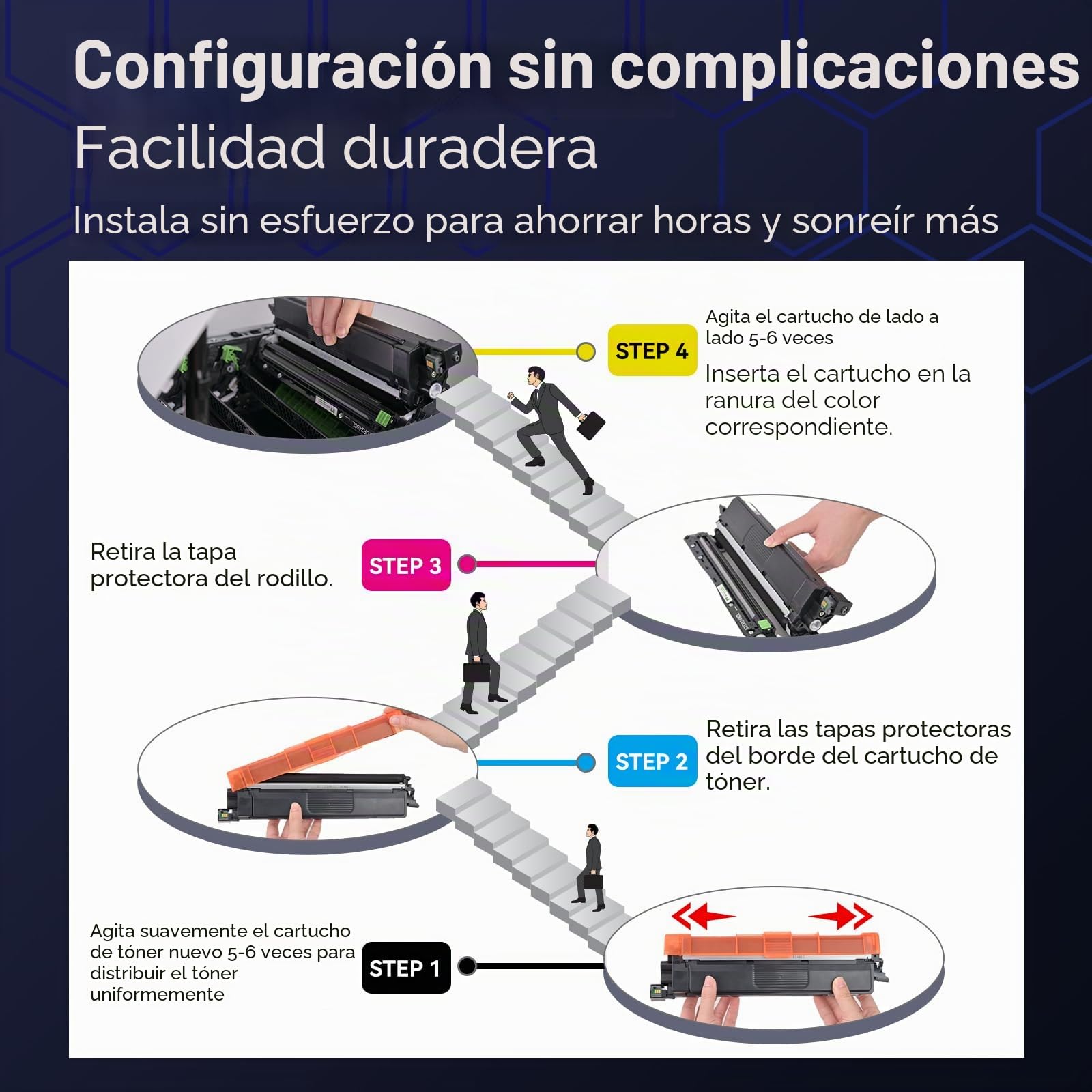 TN248XL Compatible para Brother TN-248XL TN248 para Brother MFC-L3760CDW Toner HL-L3220CWE MFC-L3740CDWE DCP-L3520CDWE DCP-L3560CDW MFC-L3740CDW, 4 Toner