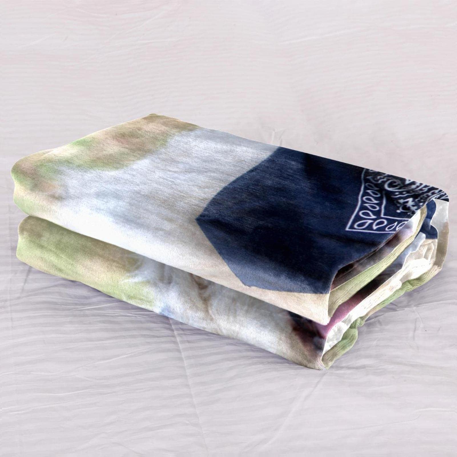 TBOUOBT Couverture Polaire de literie, décorative pour Le Sol du canapé de la Chambre,Golden Retriever Animal Chien Pet