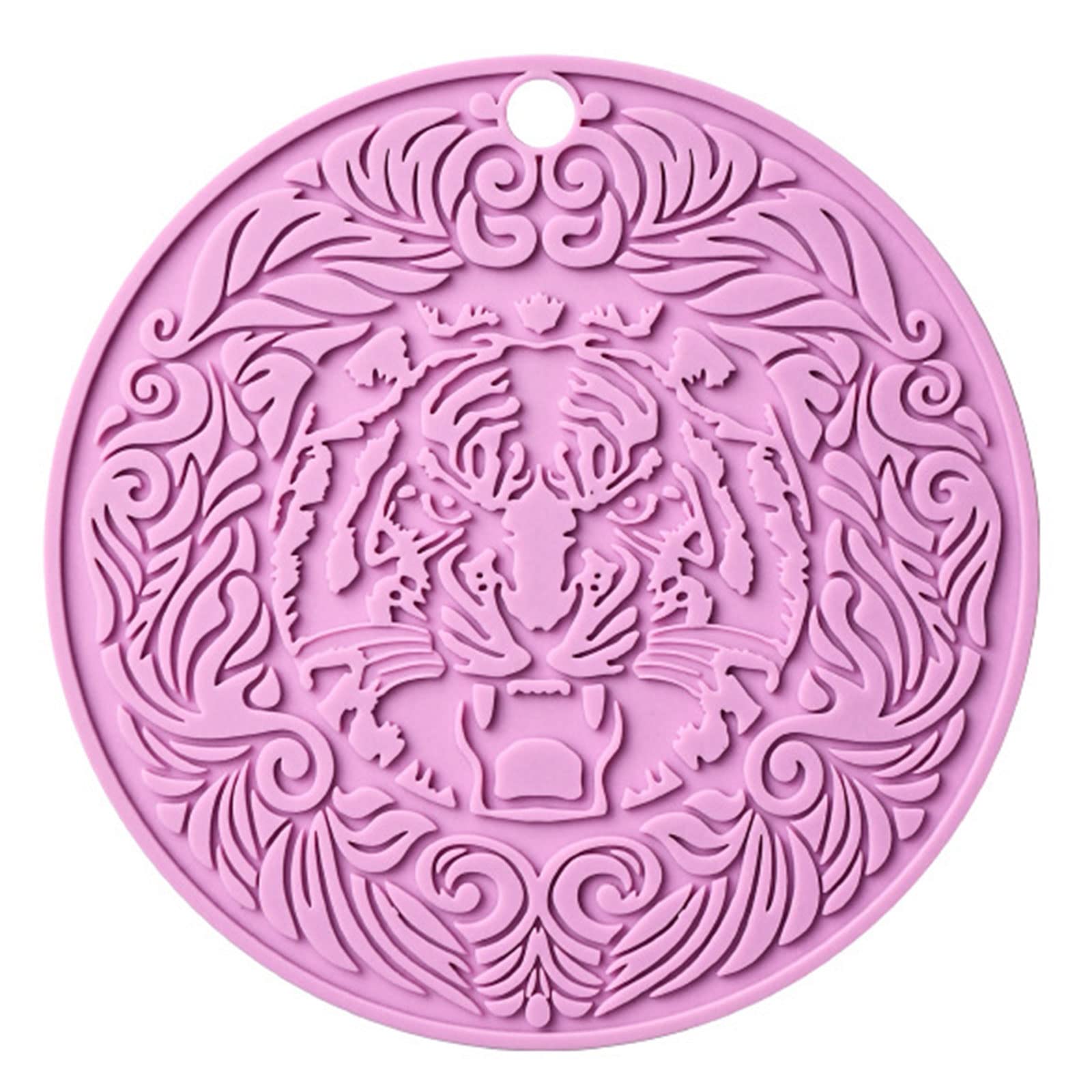 Creative Insulation Mats Anti-scald Mat Nordic Household Dishes Mat Tiger Pattern Silicone Tea Coas Insulation Pads Camping