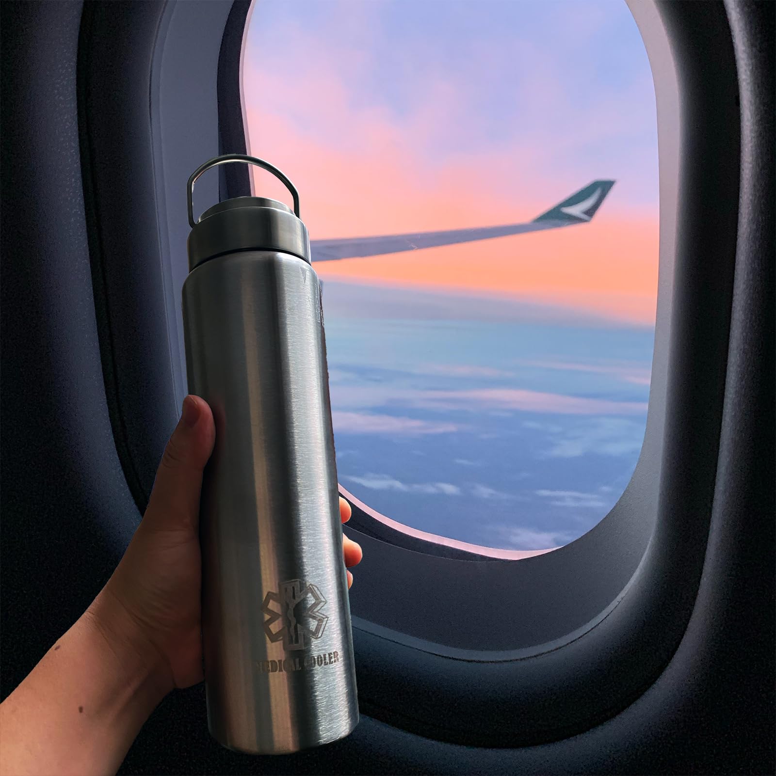 Estuche de viaje con enfriador de insulina | Enfriamiento de 60 horas | Viajes libres de estrés aprobados por la TSA, enfriador de medicamentos ideal para bolígrafos y viales de insulina
