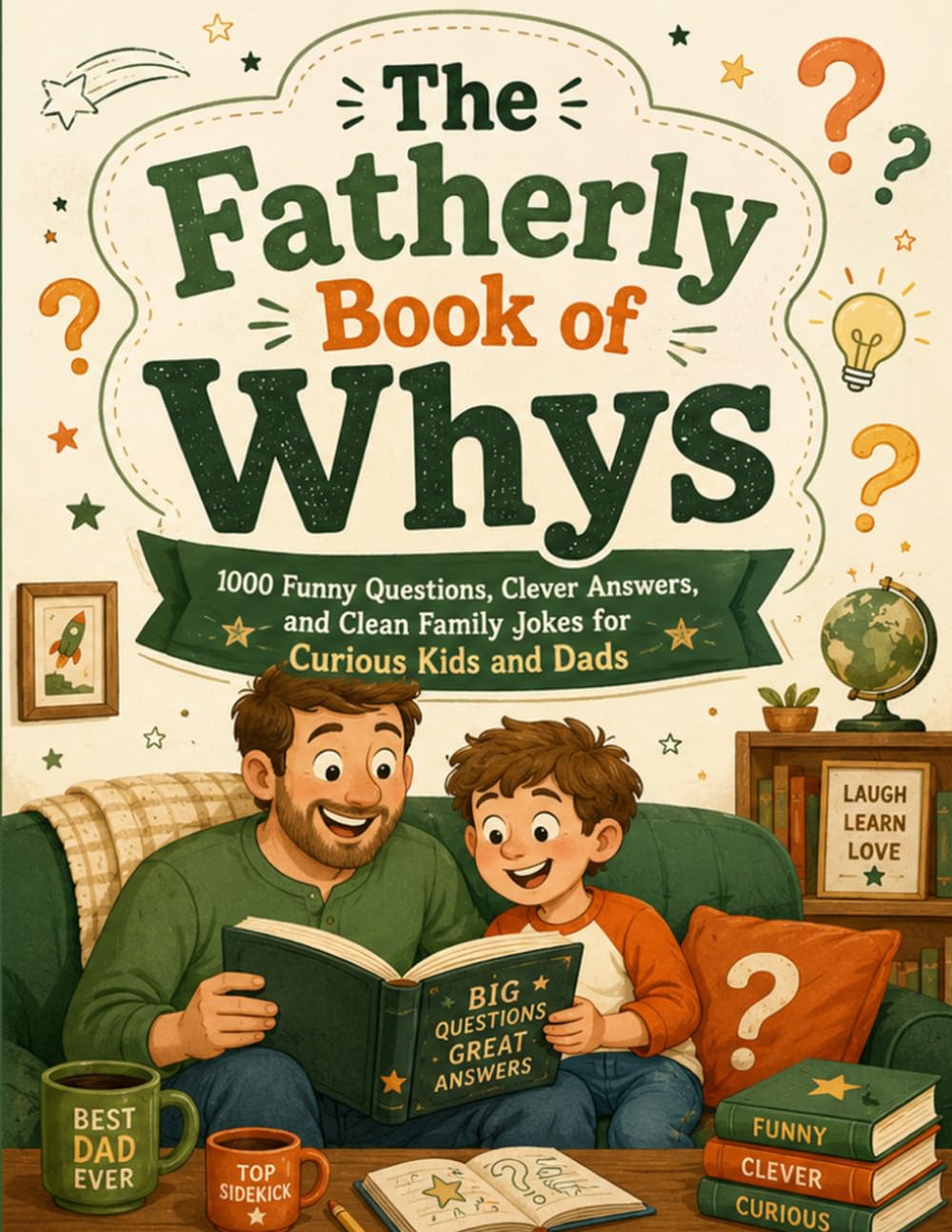 The Fatherly Book of Whys; 1000 Funny Questions, Clever Answers, and Clean Family Jokes for Curious Kids and Dads