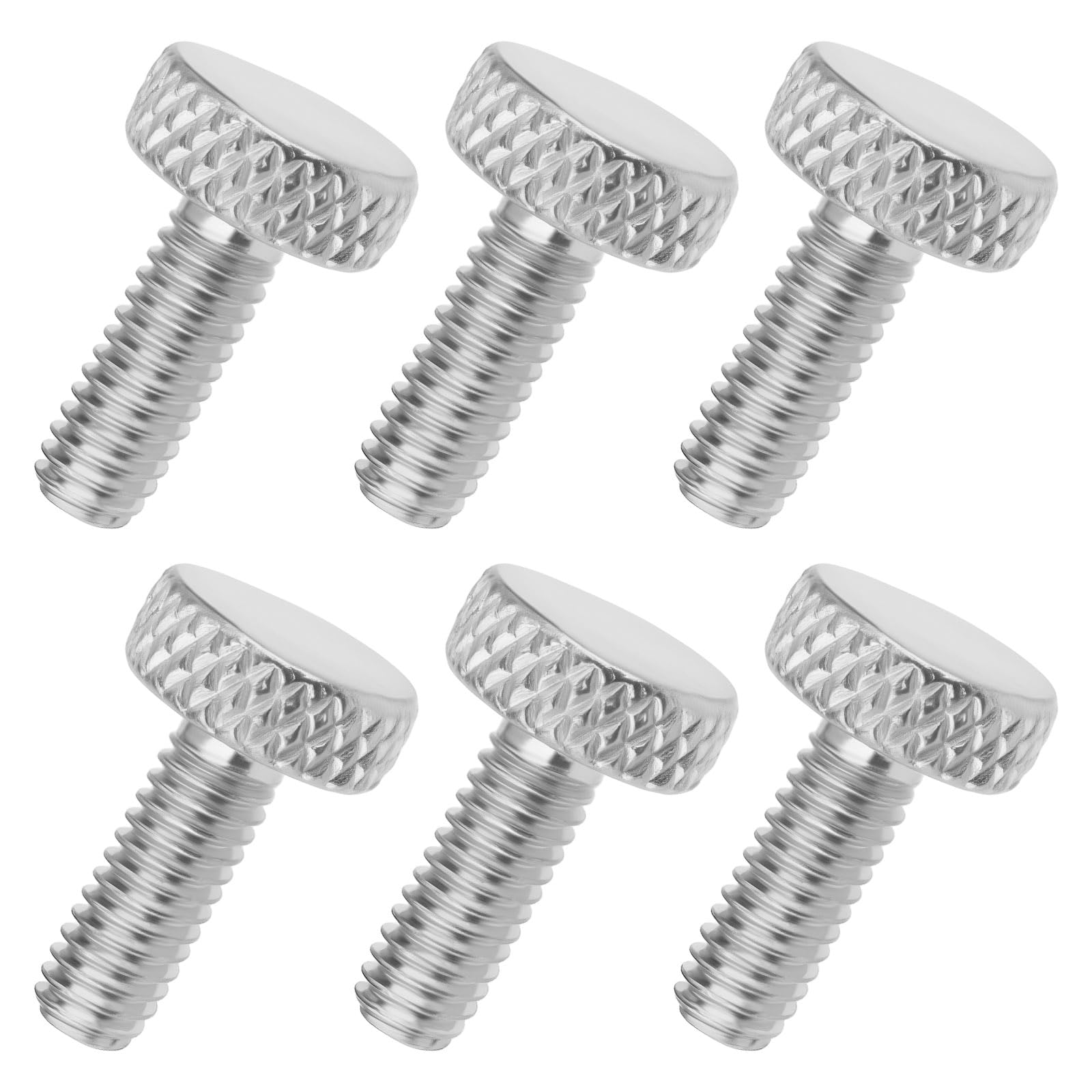 ECSiNG 6Pcs Bridge Fine Tuner Screws Compatible with Floyd Rose Electric Guitars (Silver)