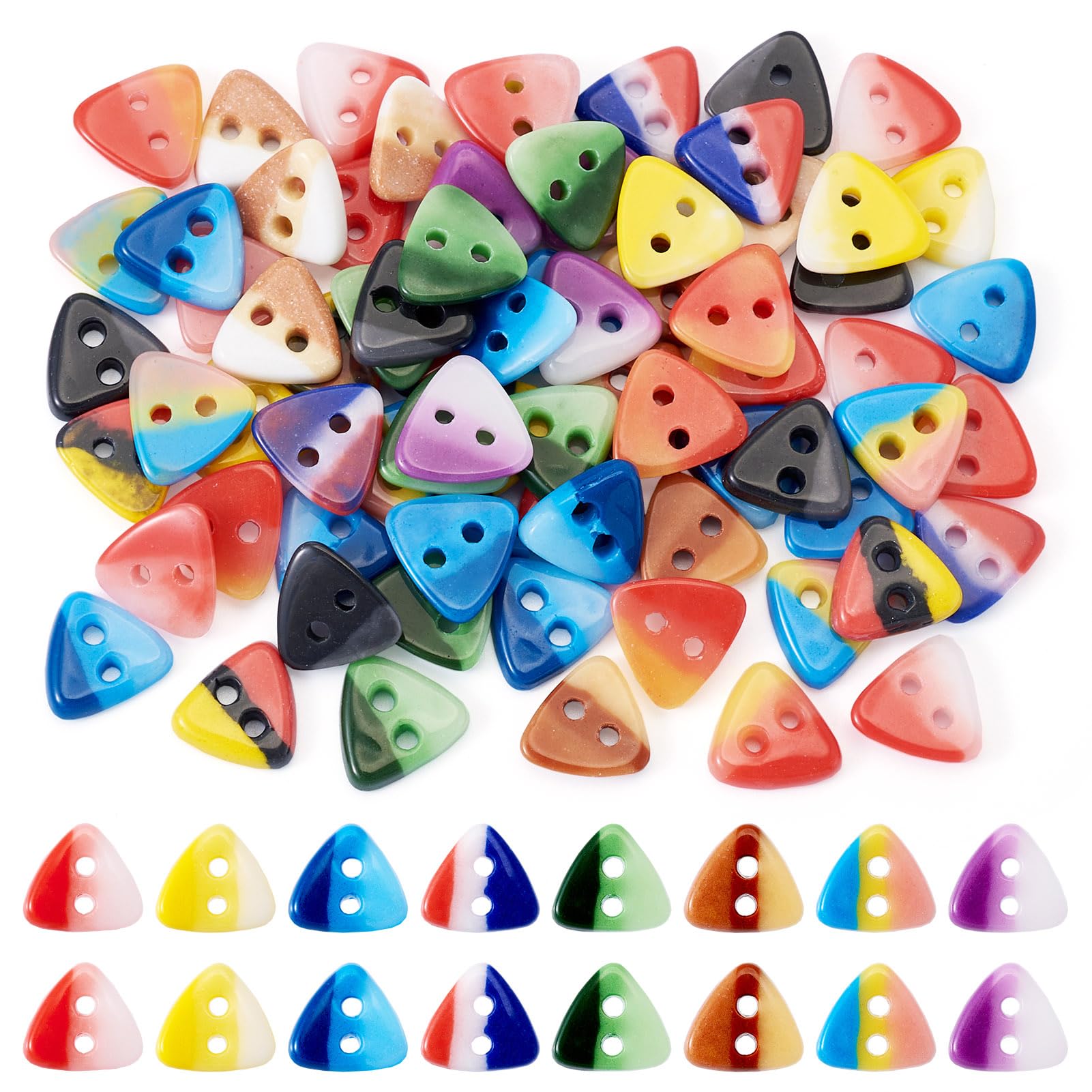 Boutons à 2 trous de 11 mm Beadthoven pour réparer des vêtements et personnaliser des manteaux