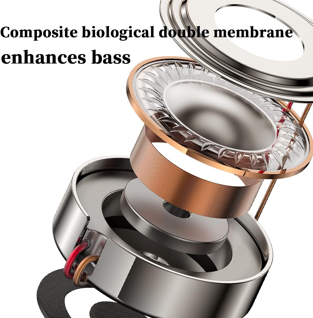 wired Ear buds with Noise Cancellation Calls,Dynamic Bass In-ear Headphones with USB C Plug,Microphone Noise Cancelling wired Earphone,Sound-Isolating High fidelity USB Type C earbud with DAC audio