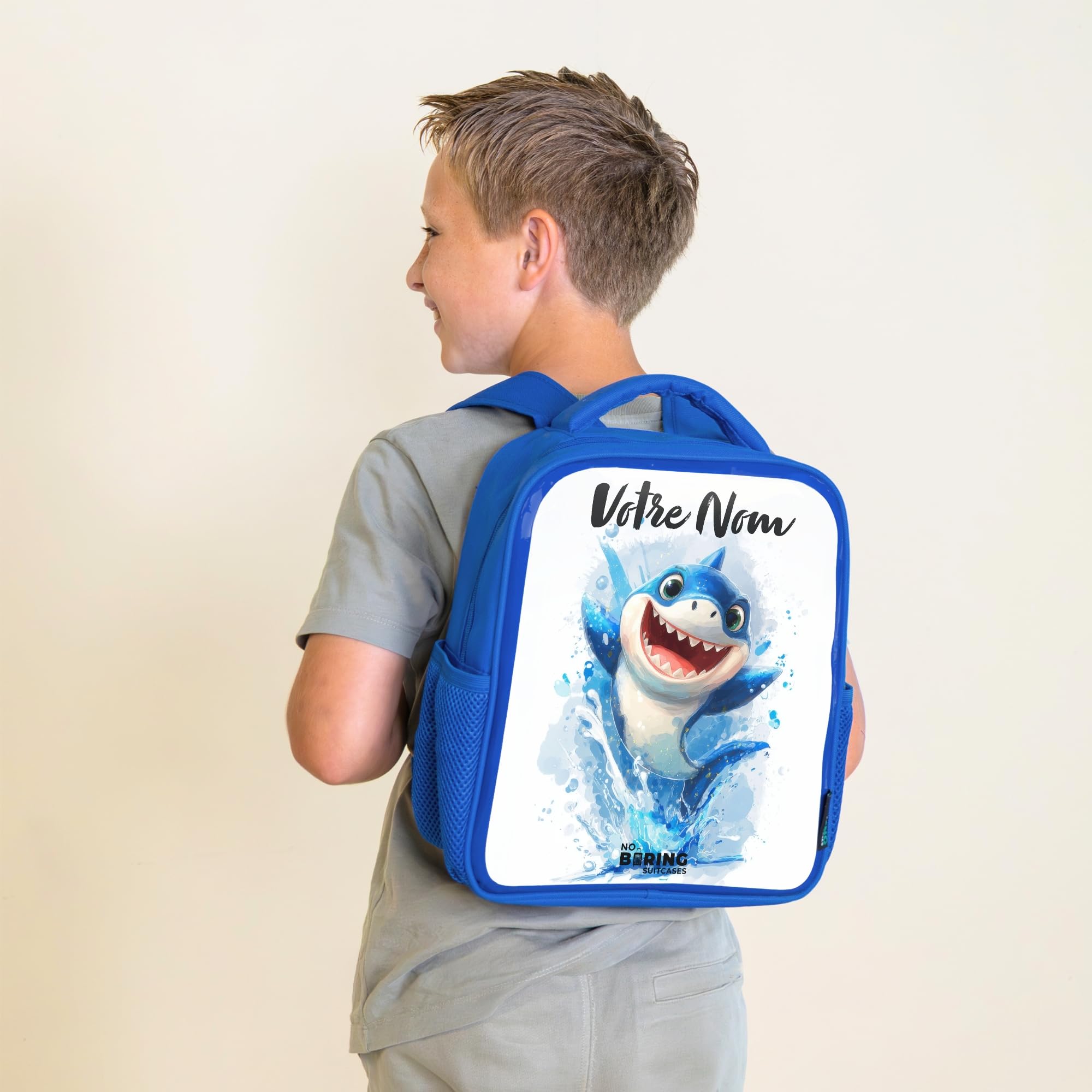 NoBoringSuitcases© Zaino Per Bambini Da Viaggio Blu Piccolo Zainetto | 8L - Bambino Backpack Zaini Scolastici Ragazzi In Età Prescolare Colorato School Bag