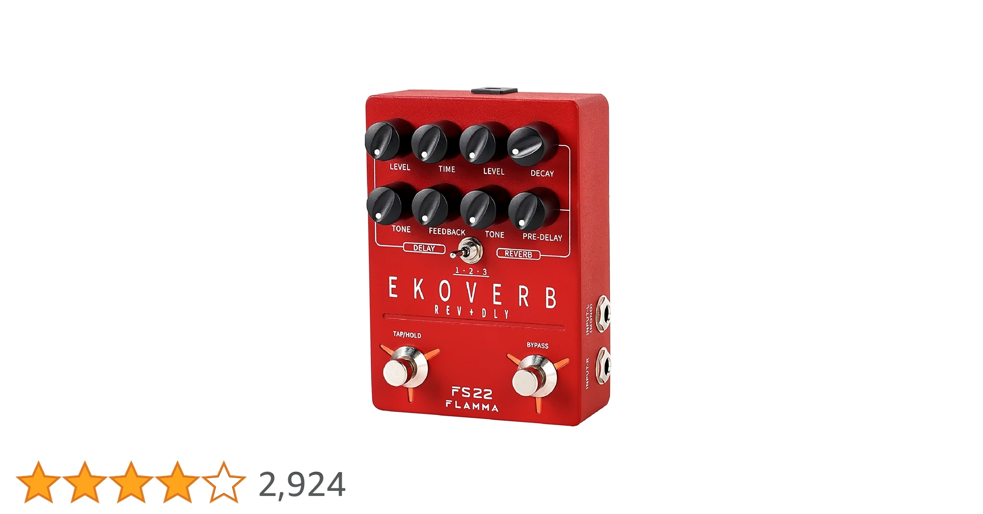 Amazon | FLAMMA FS22ディレイとリバーブギターエフェクトペダルタップ