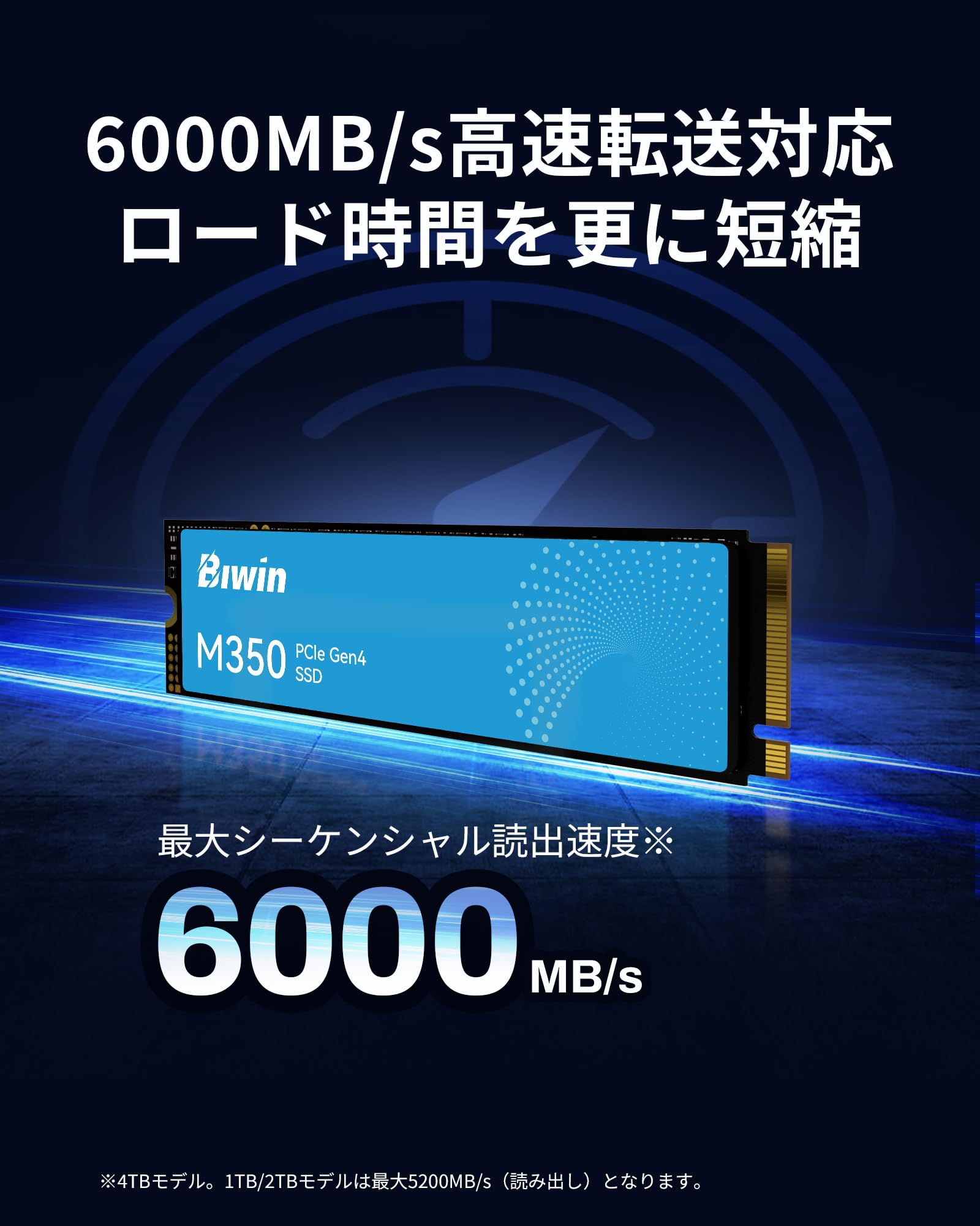 m.2SSD BIWIN M350 2TB （PCIE Gen4） BIWIN M350 PCIe 4.0 NVMe M.2 SSD 2TB - Up to 6000MB/s - Gen4x4