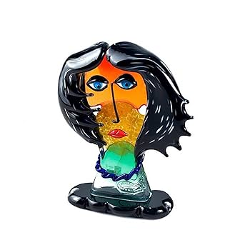 MURANO Formia ムラノ アート ガラス フィギュリン 女性像