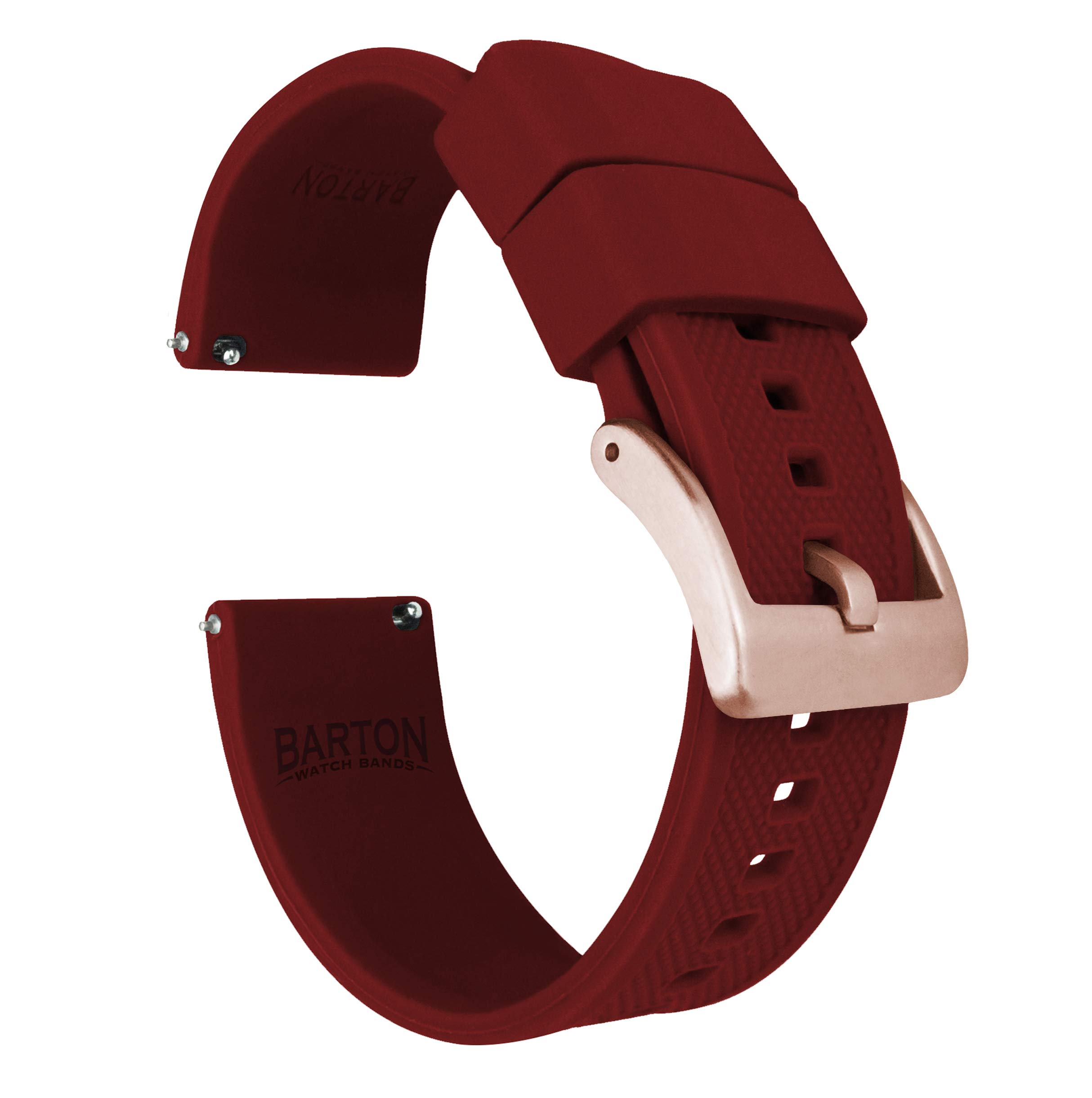 BARTON Elite Silicone Watch Bands - Gold Buckle Quick Release