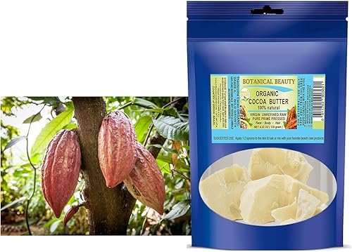 Miniatura 5 de Botanical Beauty MANTECA DE CACAO ORGÁNICA CRECIMIENTO SALVAJE VIRGEN CRUDO SIN REFINAR de BRASIL para piel, cabello, cuerpo, uñas, 4.23 oz, 4.23 oz