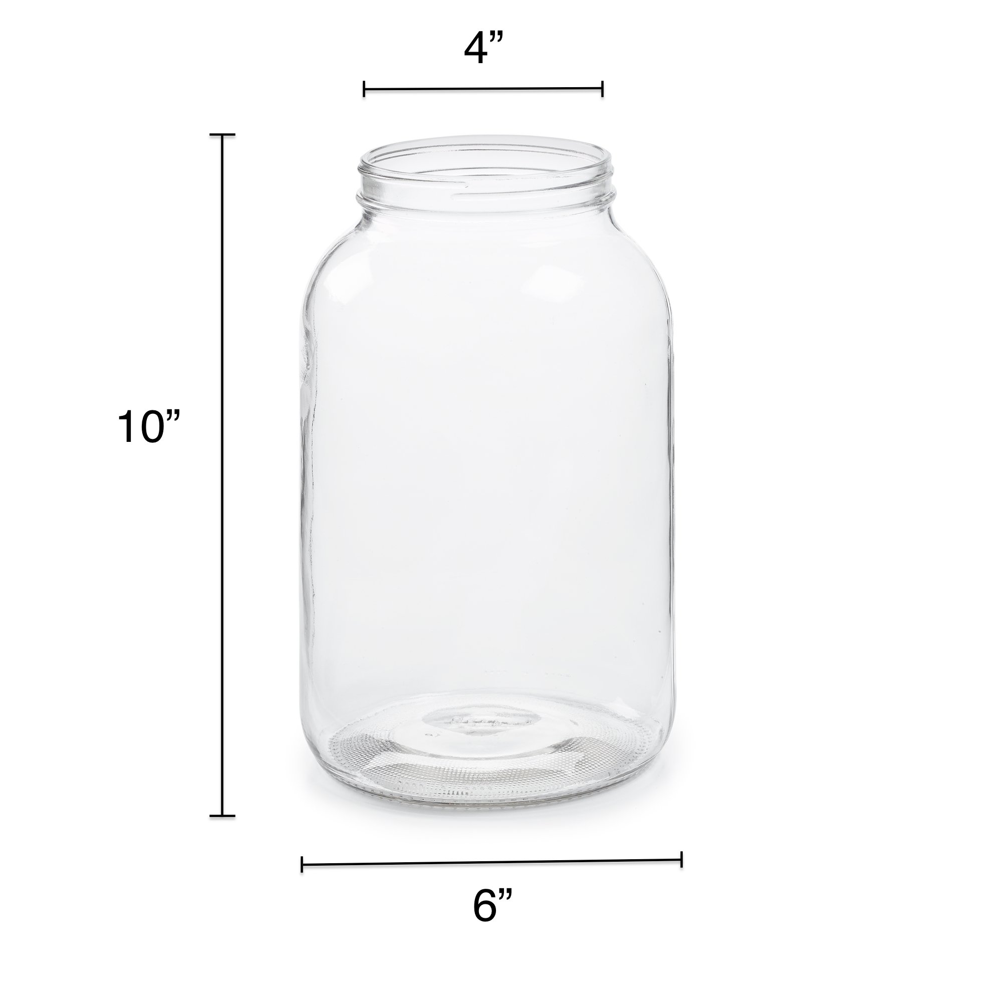 Wide Mouth 1 Gallon Glass Jar with Lid Glass Gallon Jar for Kombucha