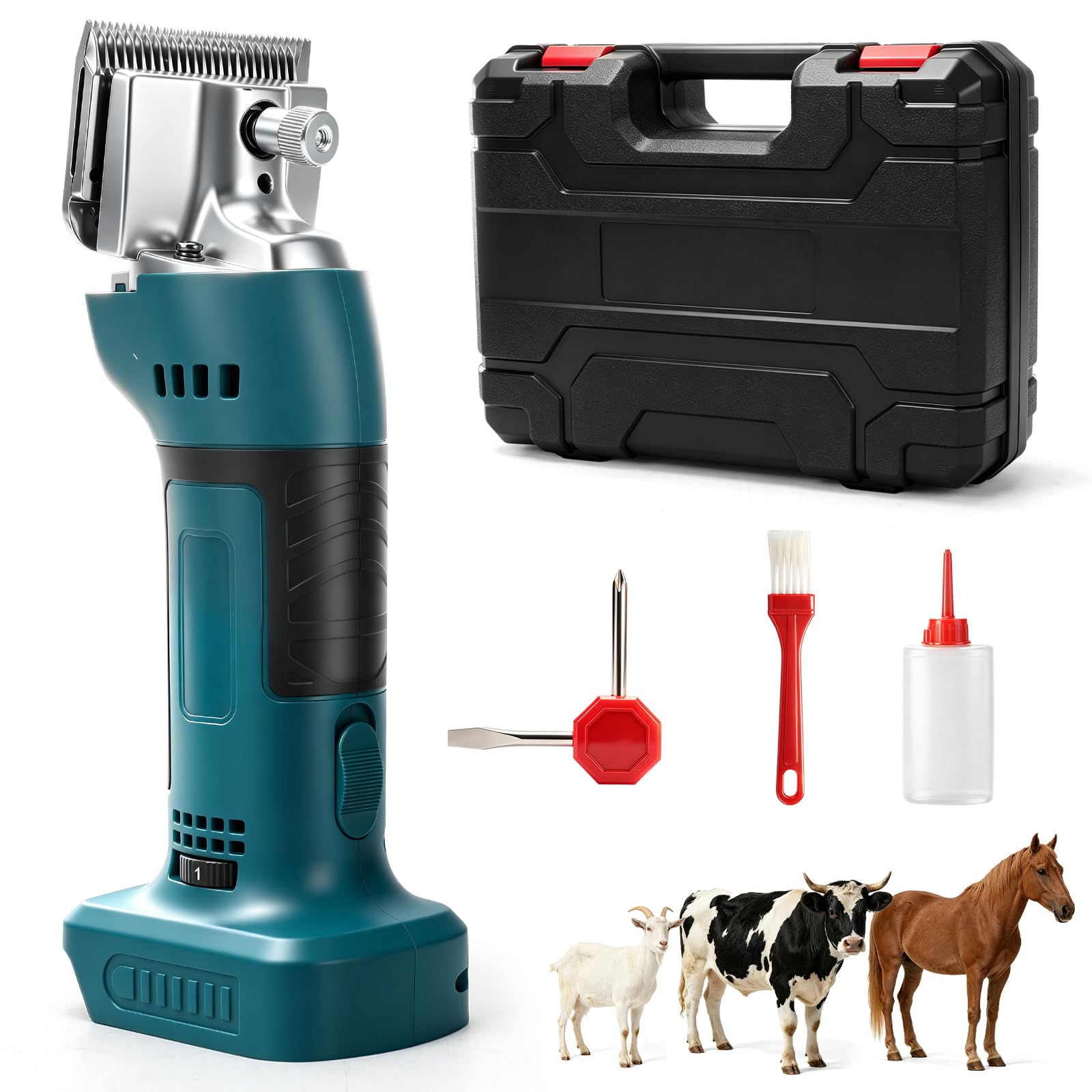 Tosatrice a batteria per cavallo e pecora per Makita, 18 V, 6 marce (senza batteria)
