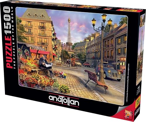 Miniatura 2 de Anatolian Puzzle - Paris Street Life, rompecabezas de 1500 piezas, #4542