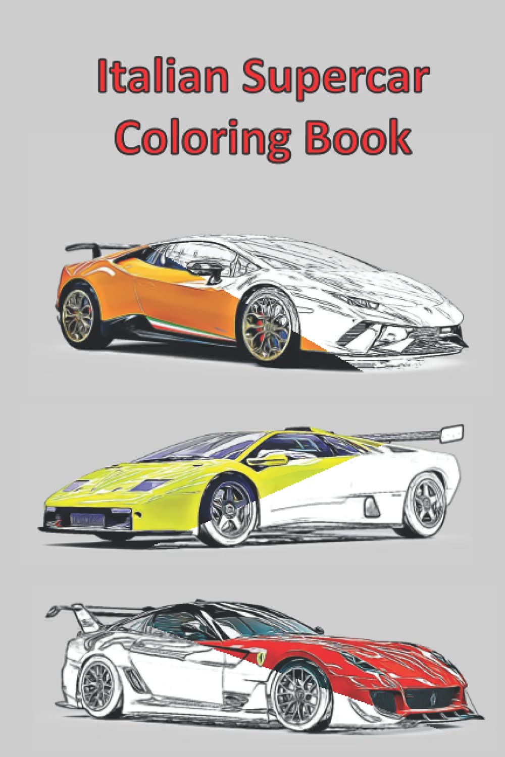 Italian Supercar Coloring Book