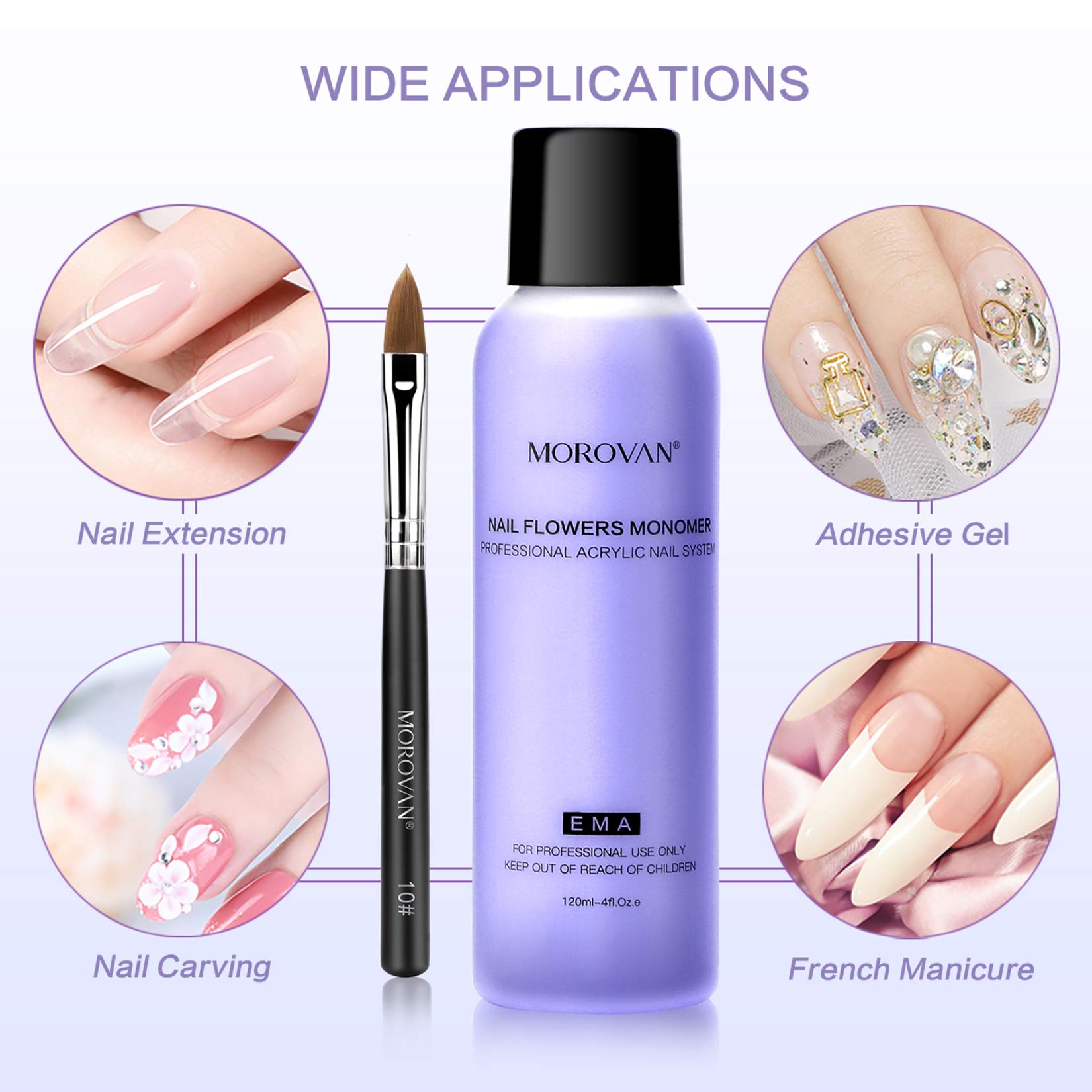 ☆　imimnm様│ナリッシュメント２、エマルジョン、サンプロ Amazon.com: Morovan Nail Flowers Monomer 4oz Acrylic Nail Brush