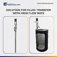 Vista 5 de COSMOSTAR Bomba de pistón neumática de 2.5 pulgadas 2:1 para tambor de 55 galones de aceite de embalaje de teflón bombas de transferencia química