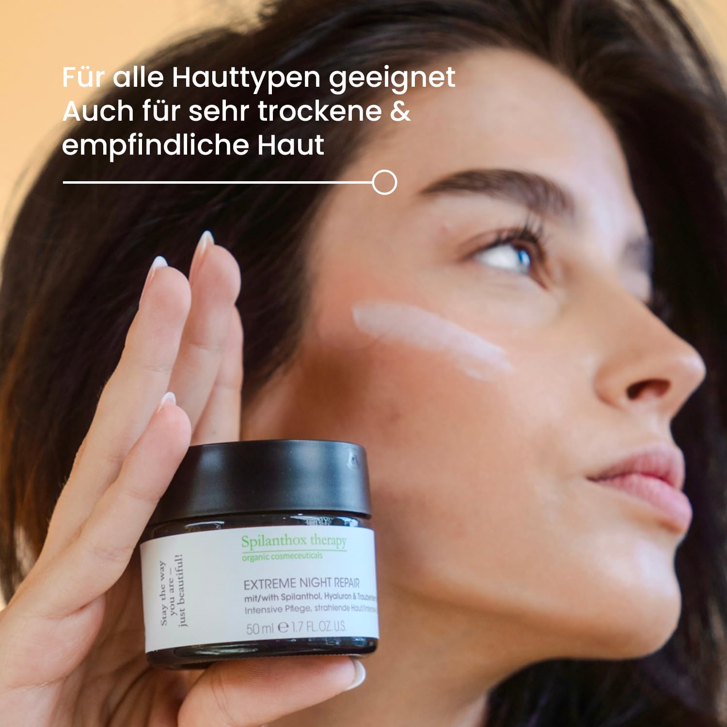 Spilanthox therapy - Extreme Night Repair - Gesichtscreme zur Faltenreduktion - intensive Anti-Aging Gesichtspflege über Nacht - Spilanthol, Hyaluronsäure & Zink - Naturkosmetik - 50ml