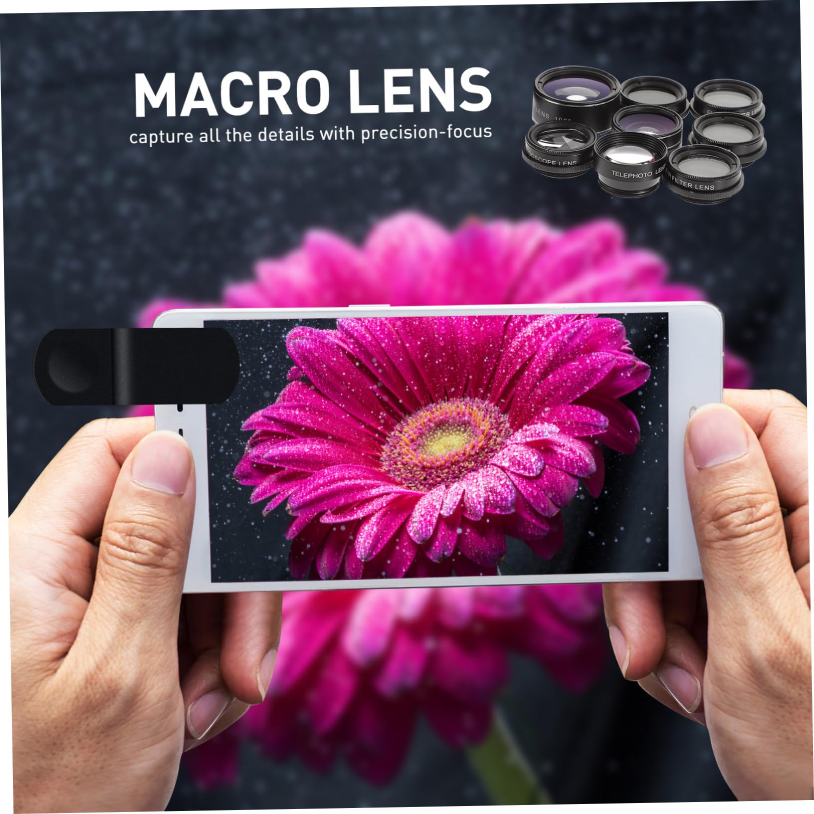 WOONEKY Obiettivo Per Fotocamera Del Telefono Kit Obiettivo Grandangolare Fisheye Adatto Per Uso Professionale e Personale Nero