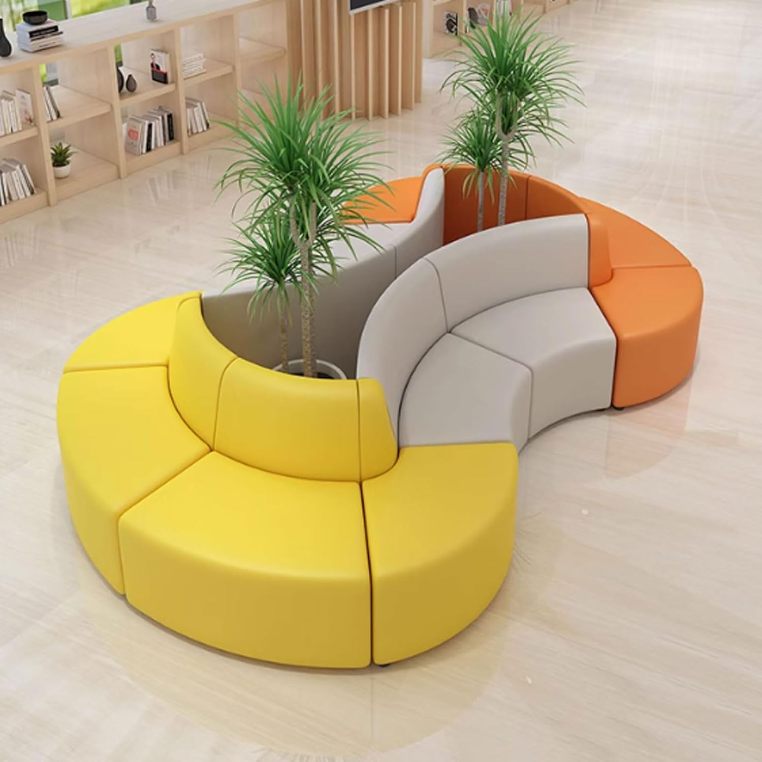 Sectional Couch for Activity Room Children's Rest Area, Administrative Hall Reading Area