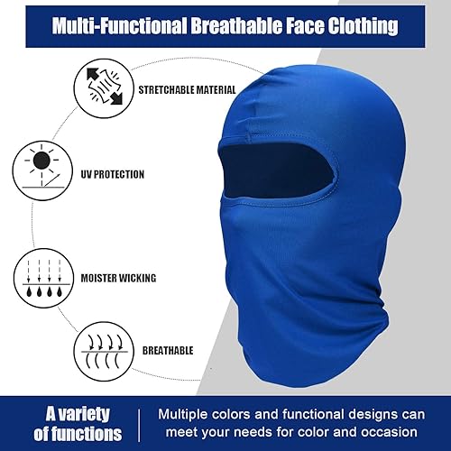 Miniatura 2 de Syhood 6 Pcs Face Balaclava Cover Winter Windproof Mask Full Face Cover Polyester Ice Silk UV Protection for Outdoor Sports