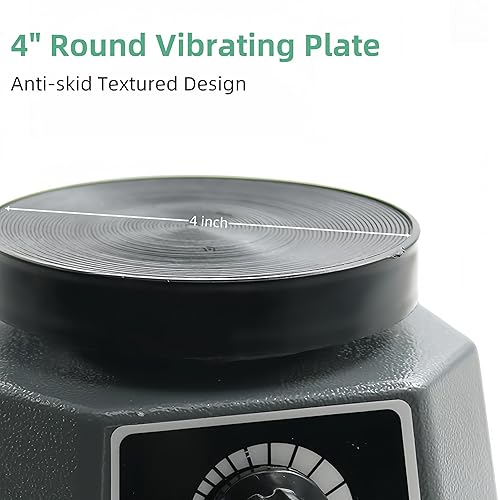 Miniatura 2 de Vibrador de laboratorio, Placa vibratoria redonda pequeña de 4 ", Oscilador de yeso de 100 W, Mezcladora de yeso de velocidad ajustable, para