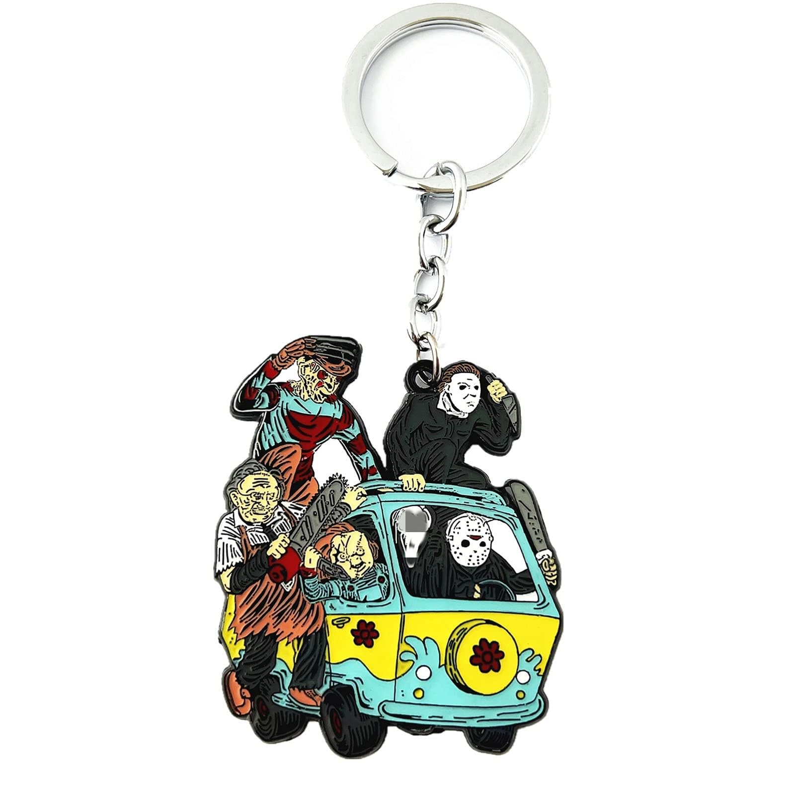 Halloween Jason Voorhees Freddy Krueger Michael Myers Scream Horror Keychain Gifts for Girl Woman Men