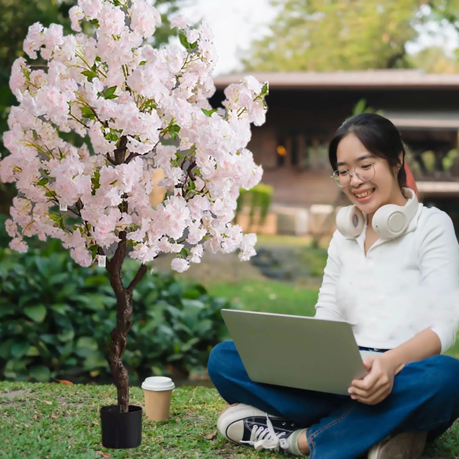 Amazon.com: EliteBloom Outdoor Artificial Japanese Cherry Blossom