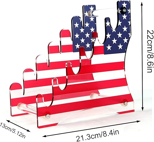 Miniatura 2 de Soporte para cuchillos Soporte de exhibición de cuchillos Soporte de almacenamiento de cuchillos de acrílico de 6 niveles Soporte de exhibición para