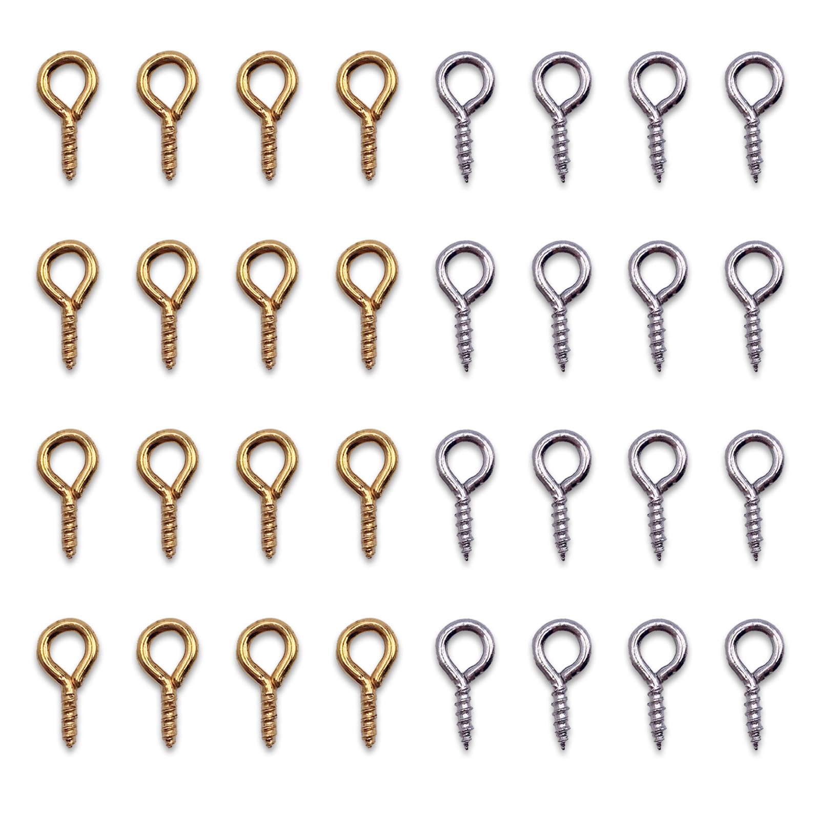 Amazon.co.jp: ノーブランド品 ヒートン 金具 8mm ゴールド シルバー