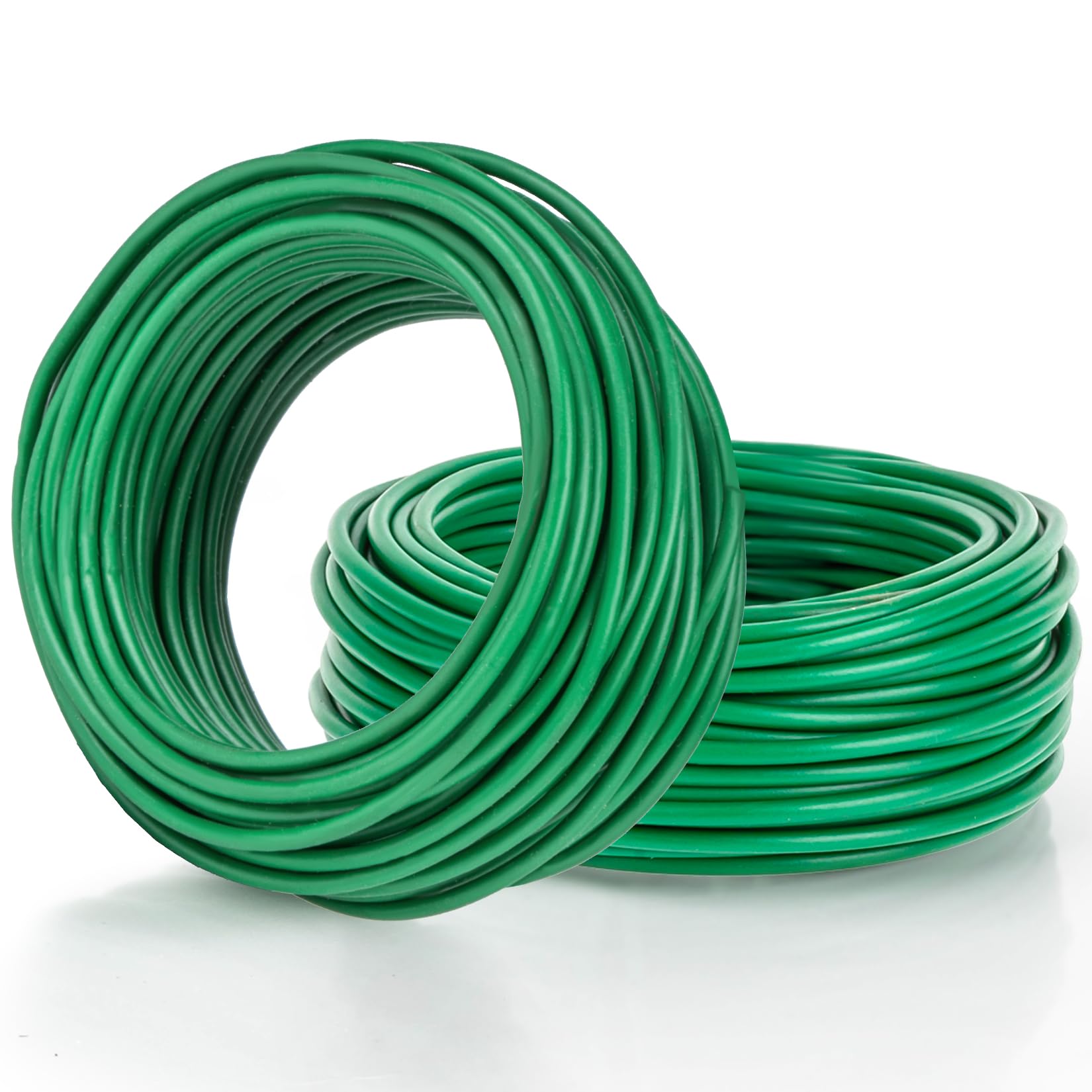 65.6 Feet Soft Plant Ties for Climbing Plants Garden Wire Twist Ties for Tomatoes, Vegetables & Home Organization (2 Rolls, 32.8ft Each, 2.5mm Diameter)