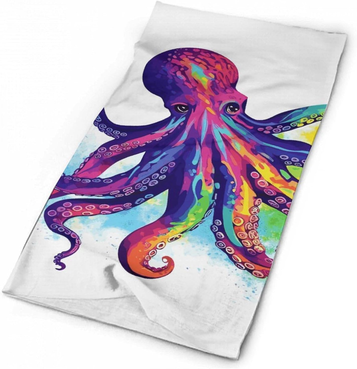 Sun UV Protection Neck Gaiter Upf 50+ Balaclava Ski Colorful Octopus Face Mask Summer Face Cover Scarf Breathable Bandana for Fishing Hunting Kayaking Hiking Cycling Outdoor Activities